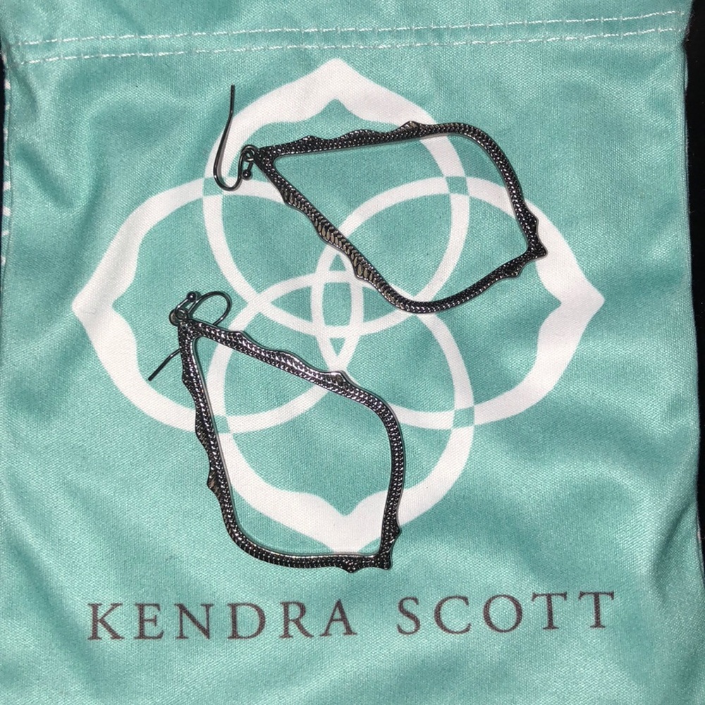Kendra Scott Gunmetal Sophee Earrings